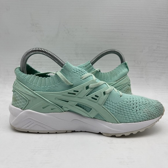 Asics Womens Gel Nimbus 24 1012B201 Green Running Shoes Sneakers Size 7 - Picture 4 of 16